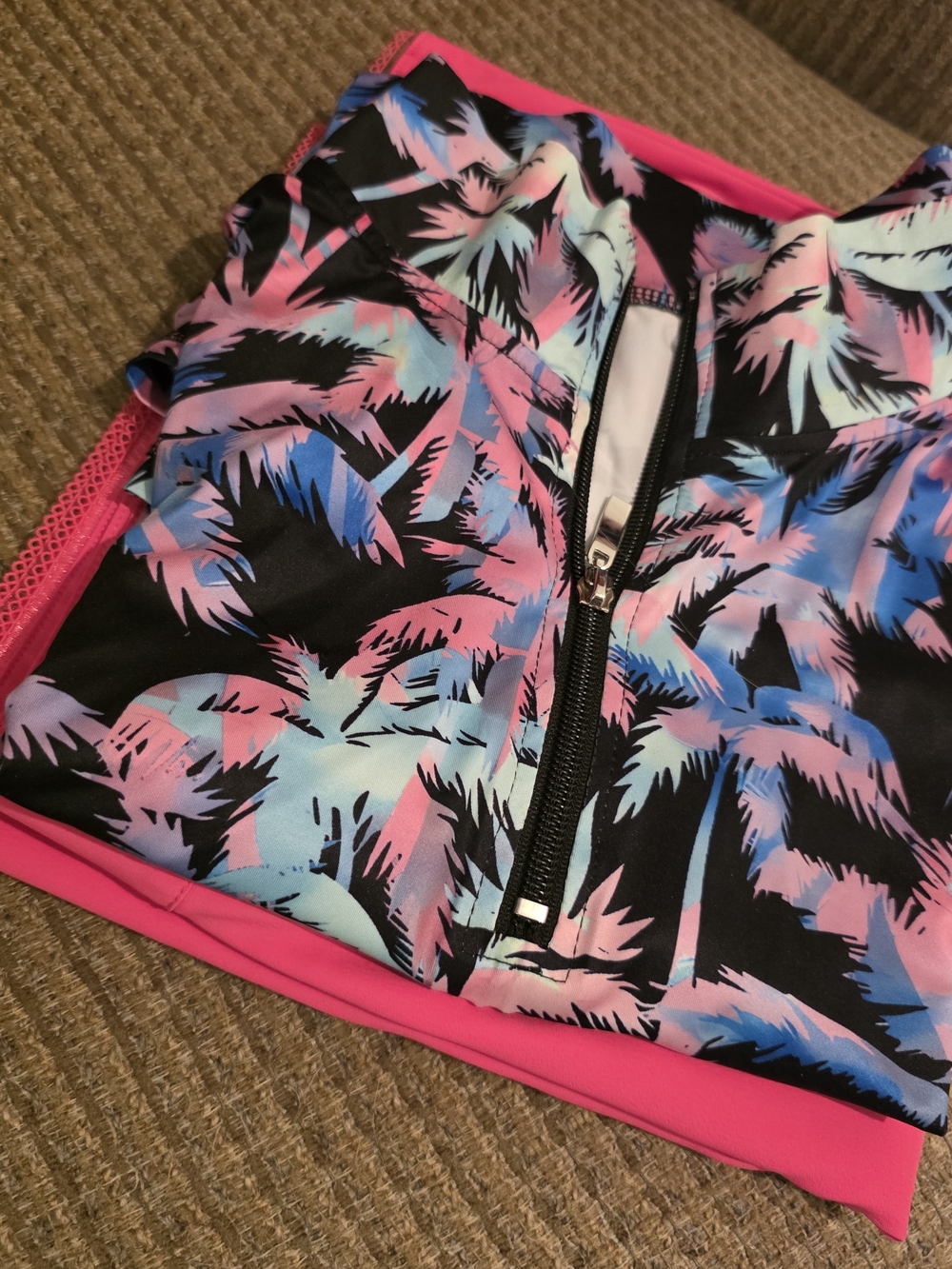 Golf Outfit - Tropical Print Tank & Skort